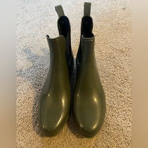 Olive Green Rain Boots